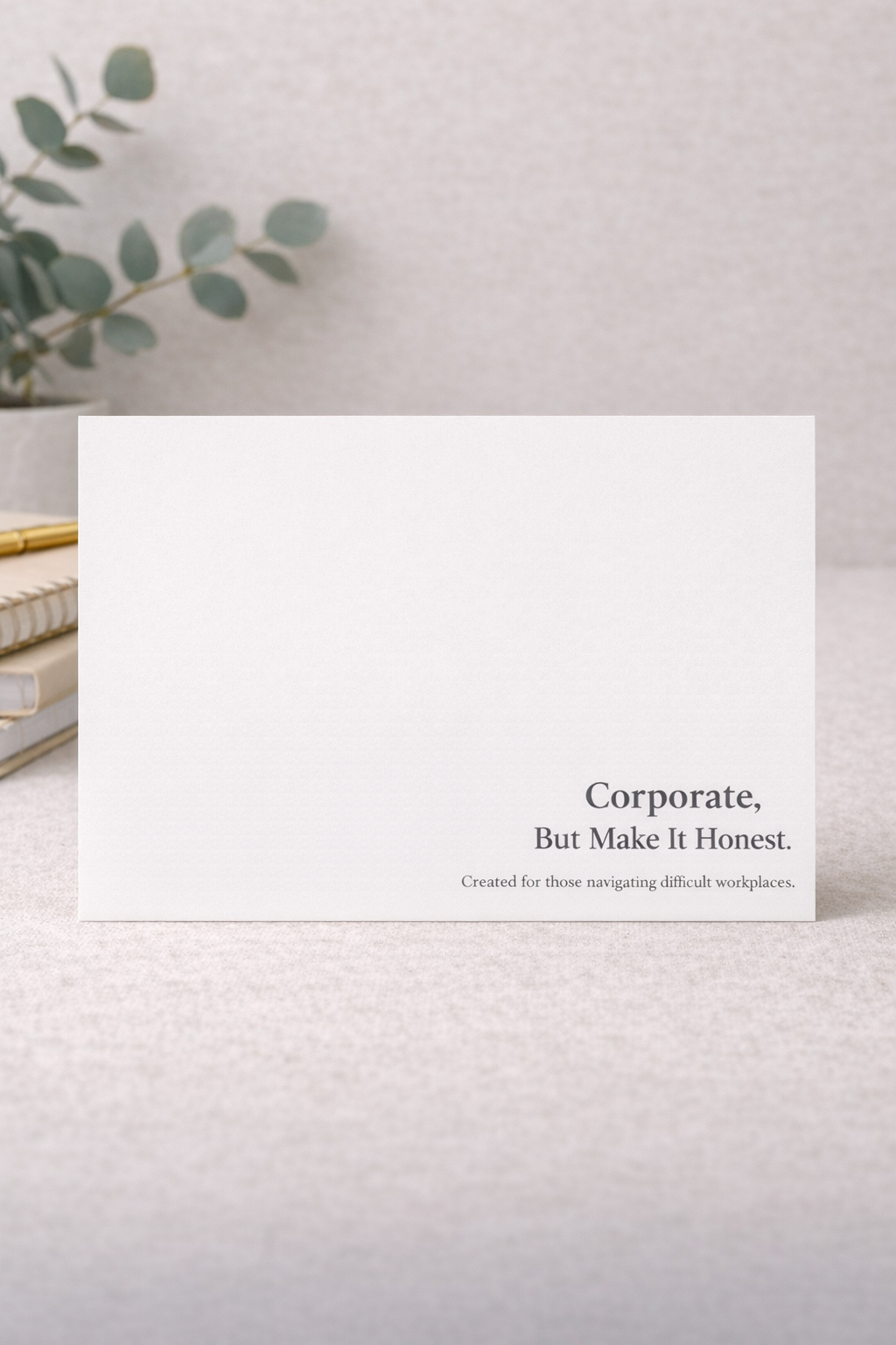 Sorry You Worked There | Workplace Sympathy Post Card