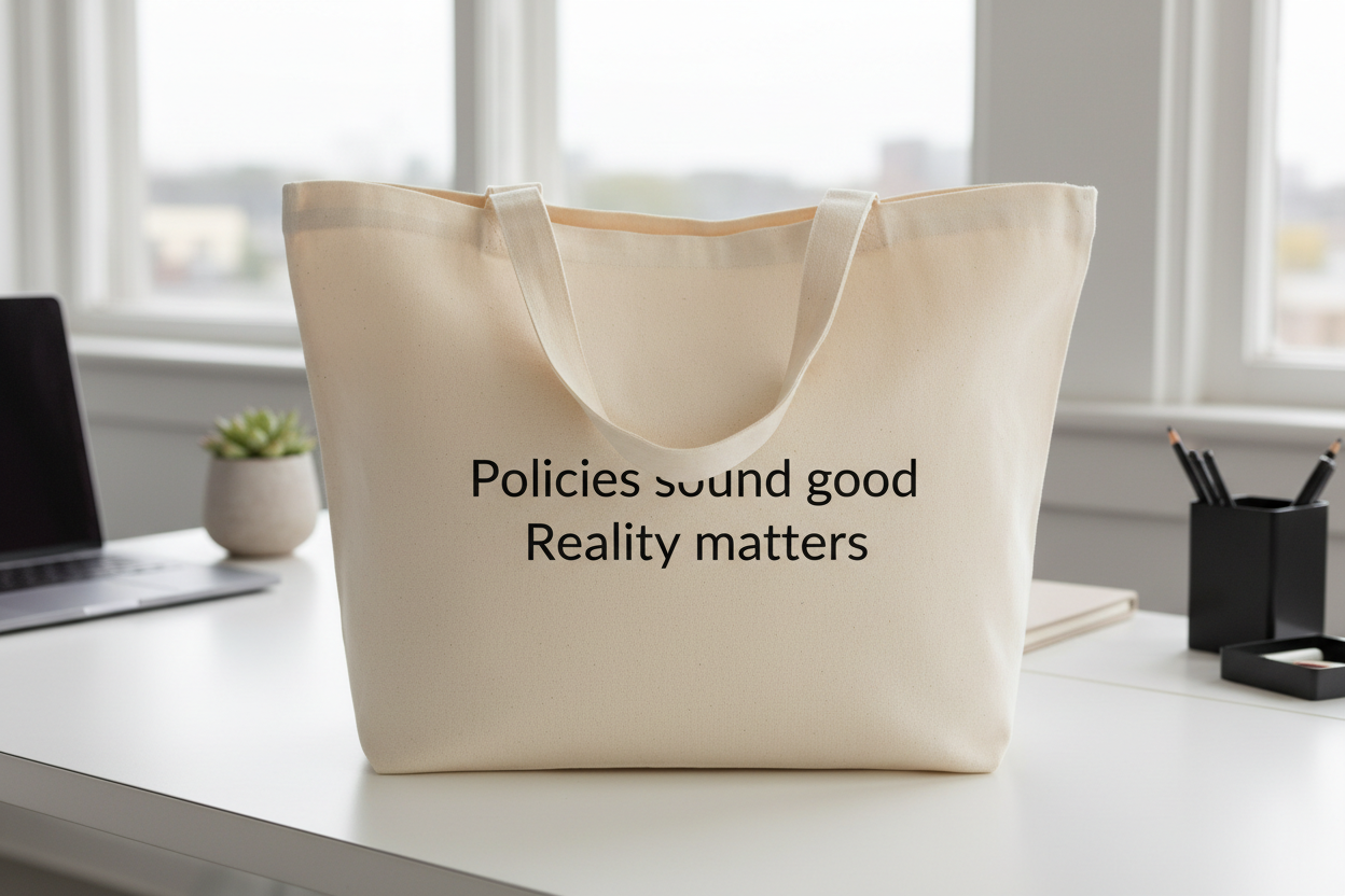 Natural coloured tote bag with matching handles